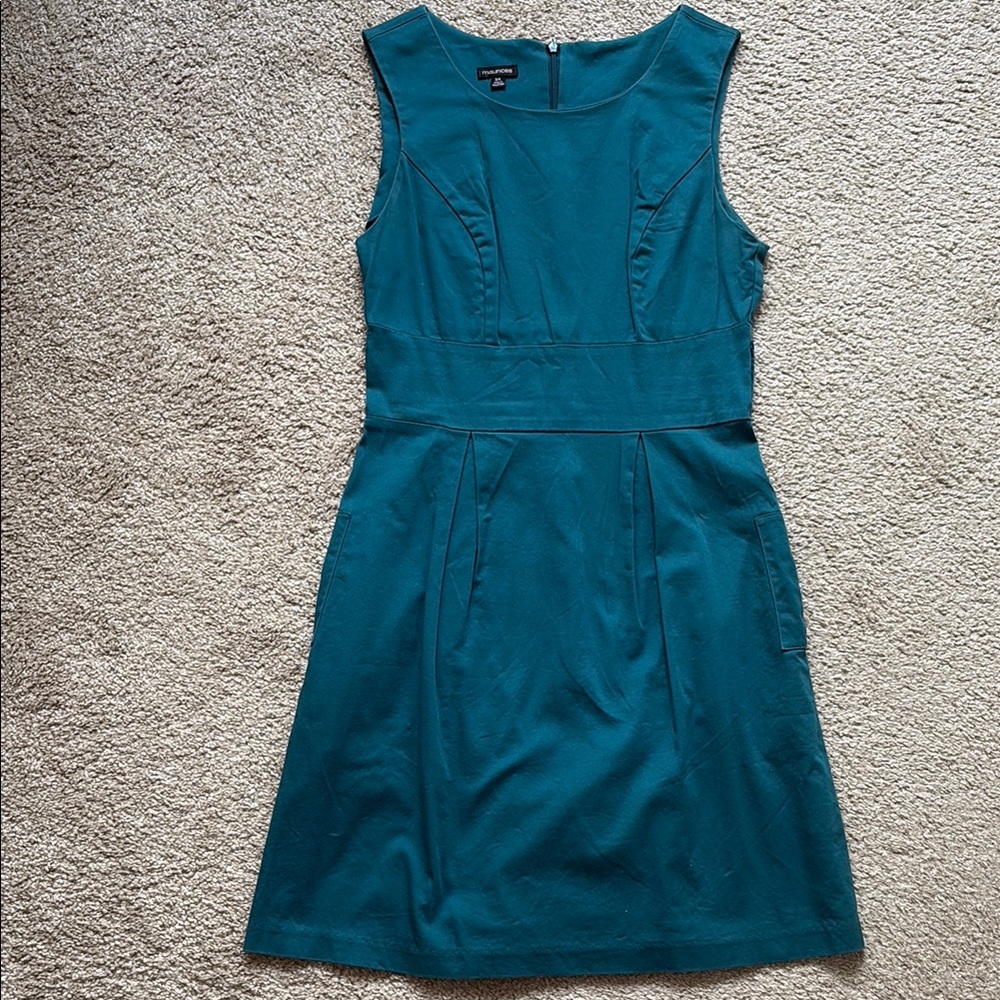 Teal Sleeveless Dress